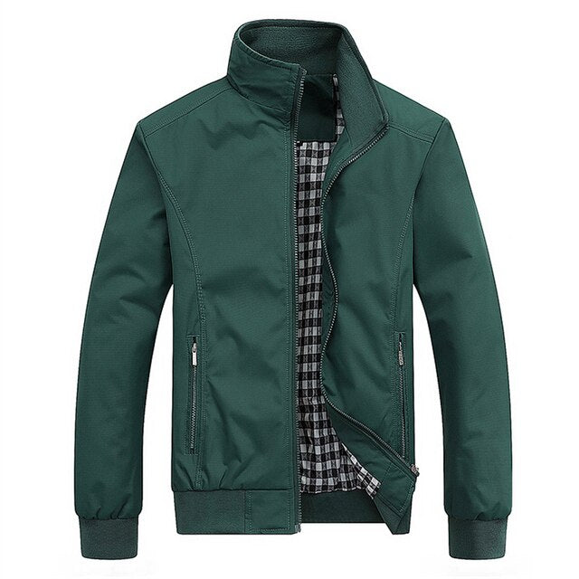 Veste Bomber Slim Fit avec Détails Classiques pour Hommes | Idéale pour le Printemps et l’Automne
