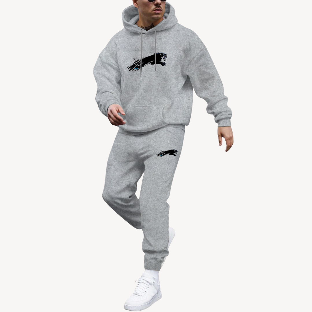 Ensemble Hoodie Graphique Et Jogging pour Homme avec Taille Ajustable | Idéal pour Les Loisirs Et Le Quotidien