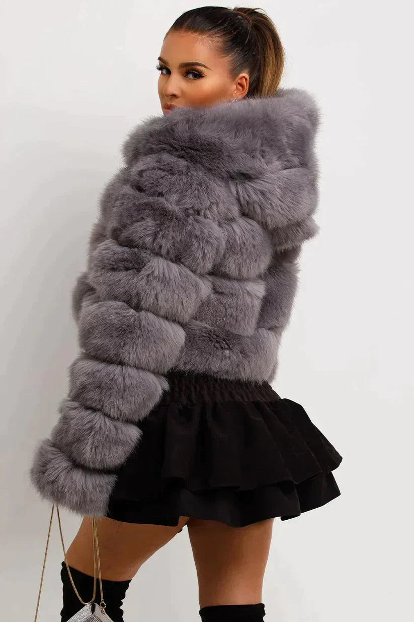Manteau Court avec Ceinture pour Femme | Idéal pour l’Hiver