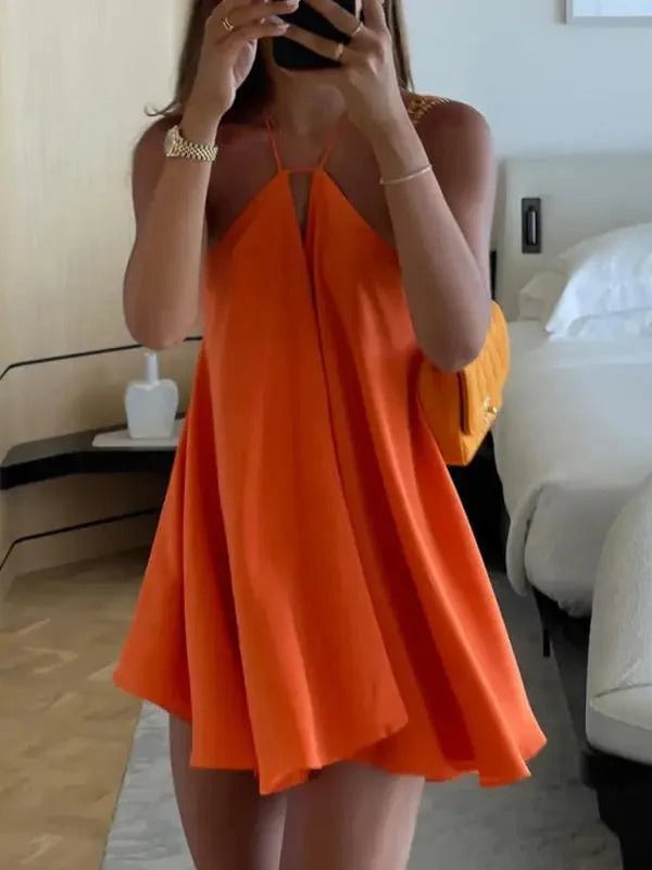 Robe dos Nu à col en V Plongeant pour Femme | Idéale pour les Sorties Estivales