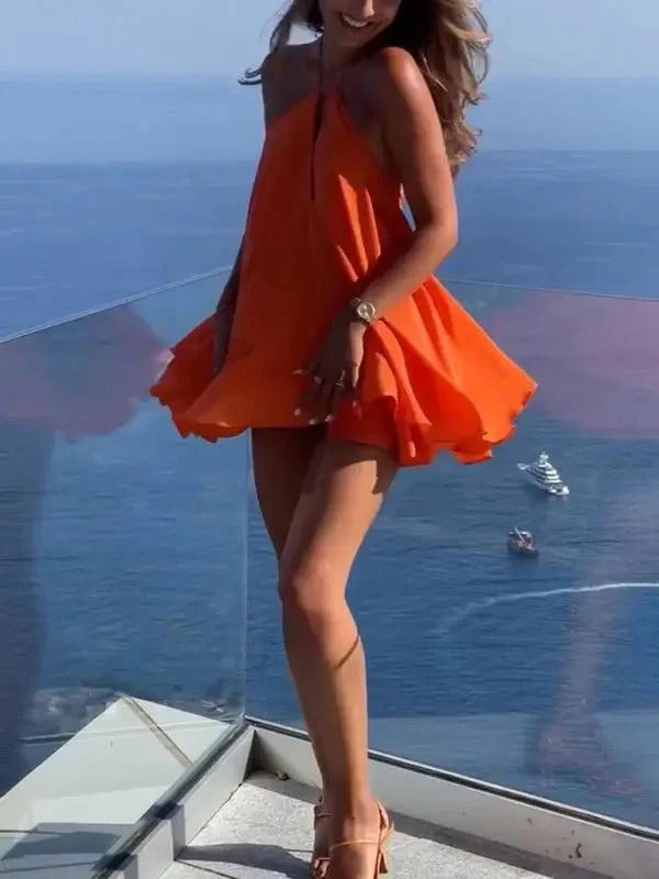 Robe dos Nu à col en V Plongeant pour Femme | Idéale pour les Sorties Estivales