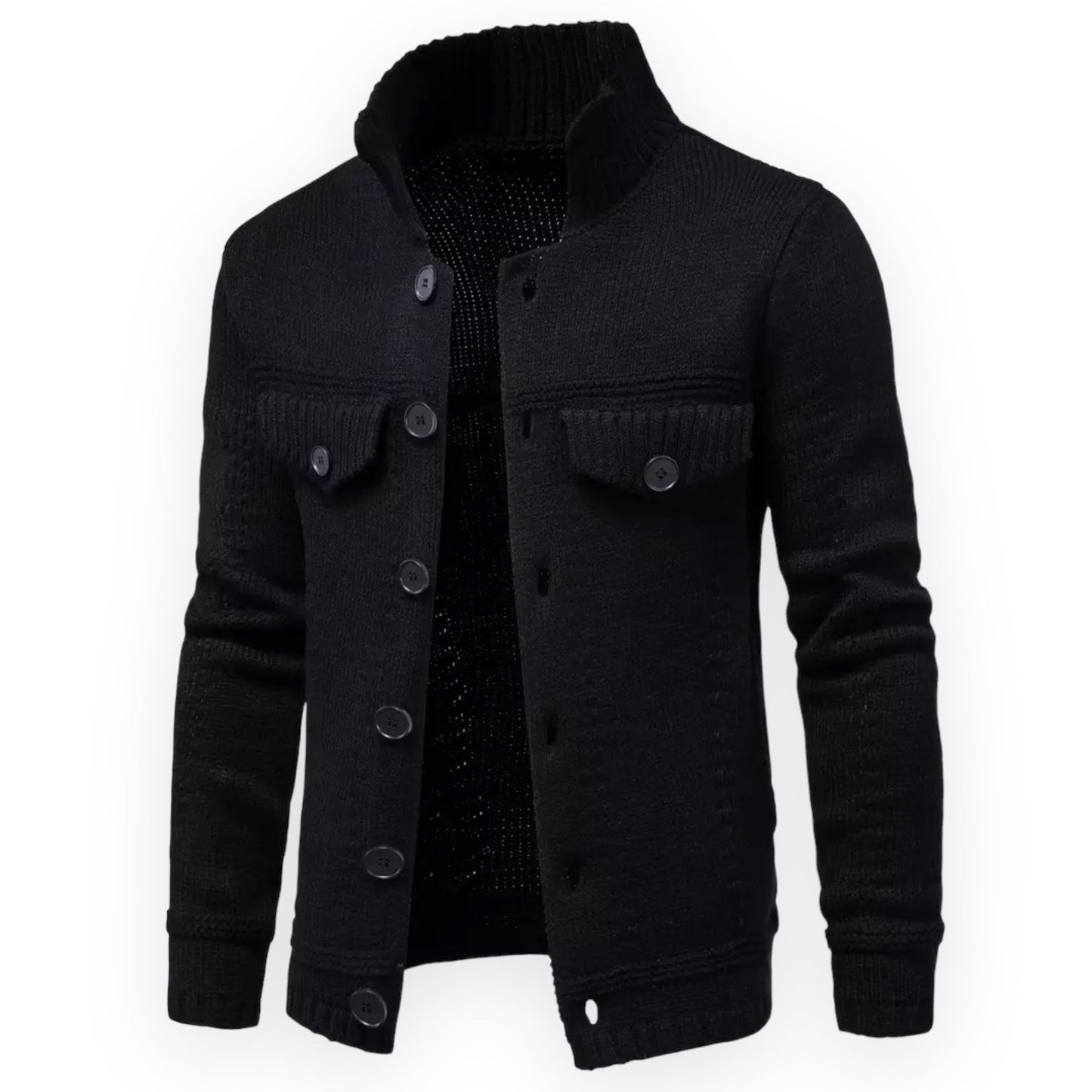 Veste Épaissie avec Fermeture À Boutons pour Hommes | Idéale pour Les Journées Froides