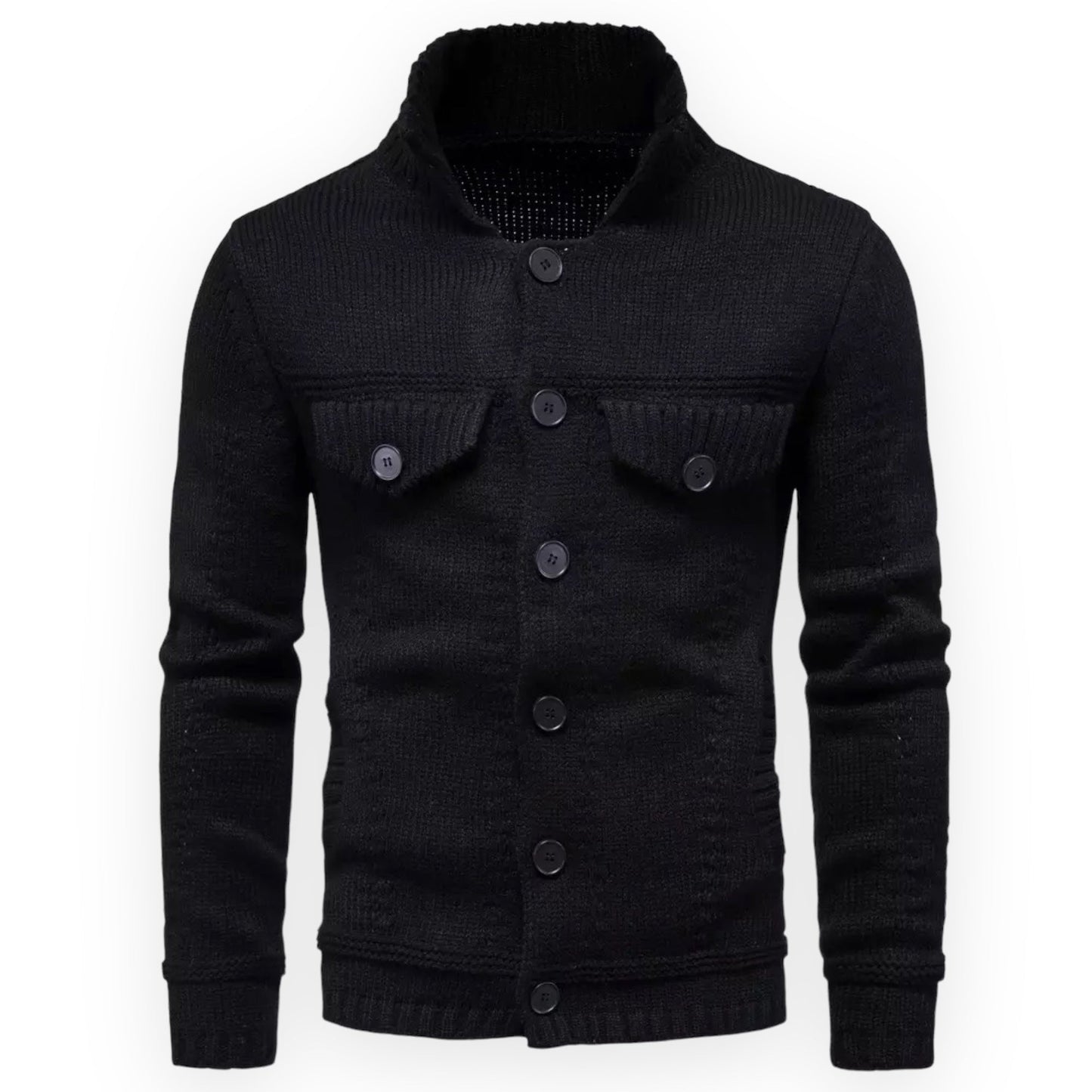 Veste Épaissie avec Fermeture À Boutons pour Hommes | Idéale pour Les Journées Froides