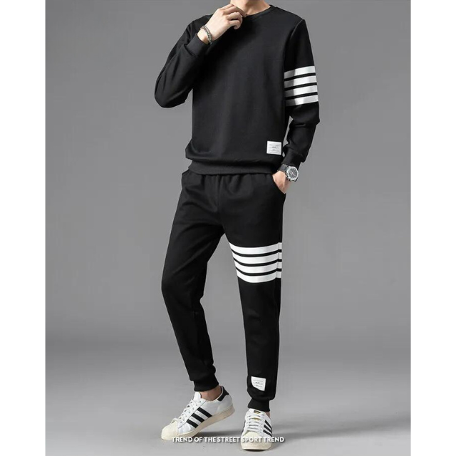 Ensemble Homme Avec Pull Manches Longues Et Pantalon Jogging | Idéal Pour Les Loisirs Et Les Sorties Décontractées