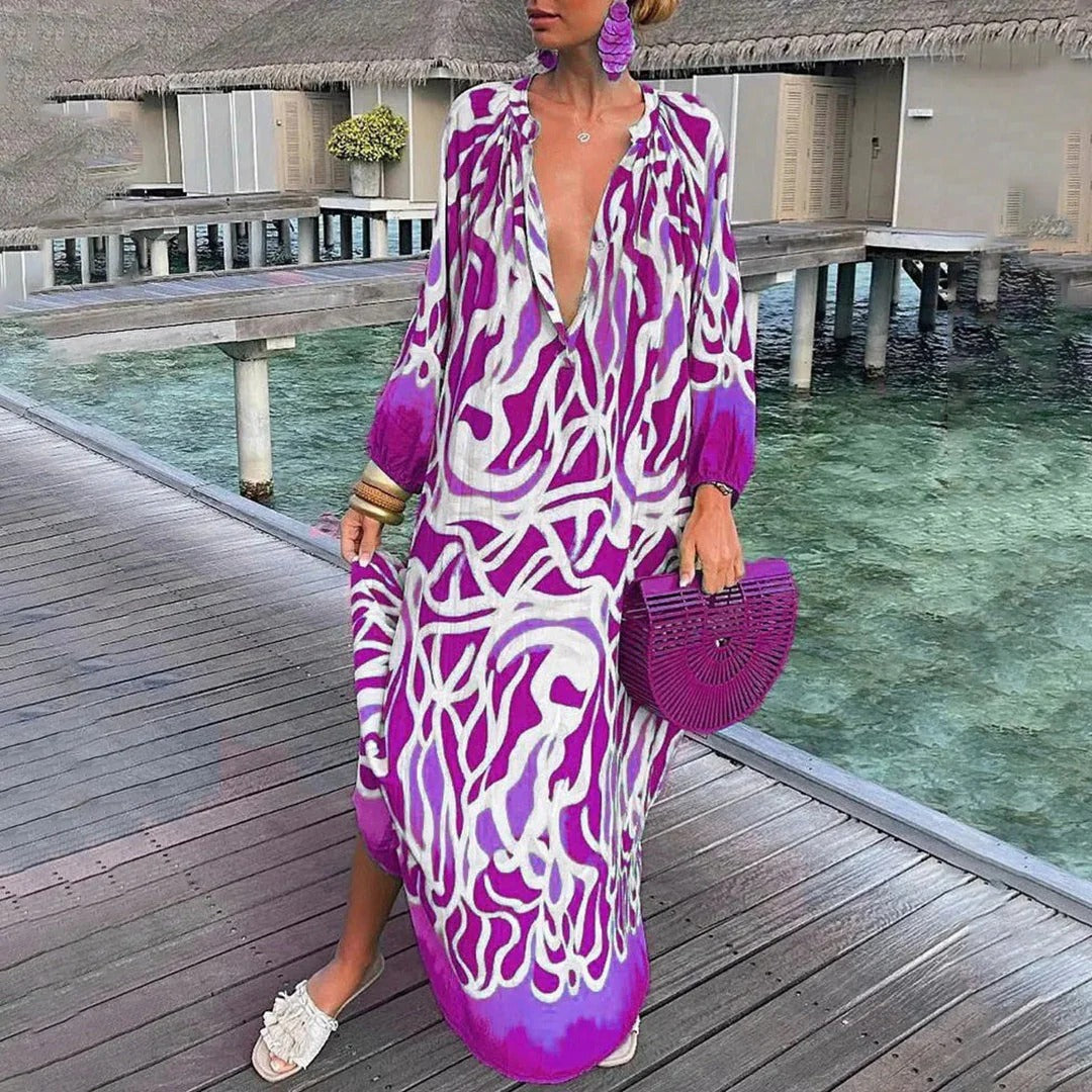 Robe Bohème avec Coupe Décontractée pour Femme | Idéale pour le Printemps et l’Été