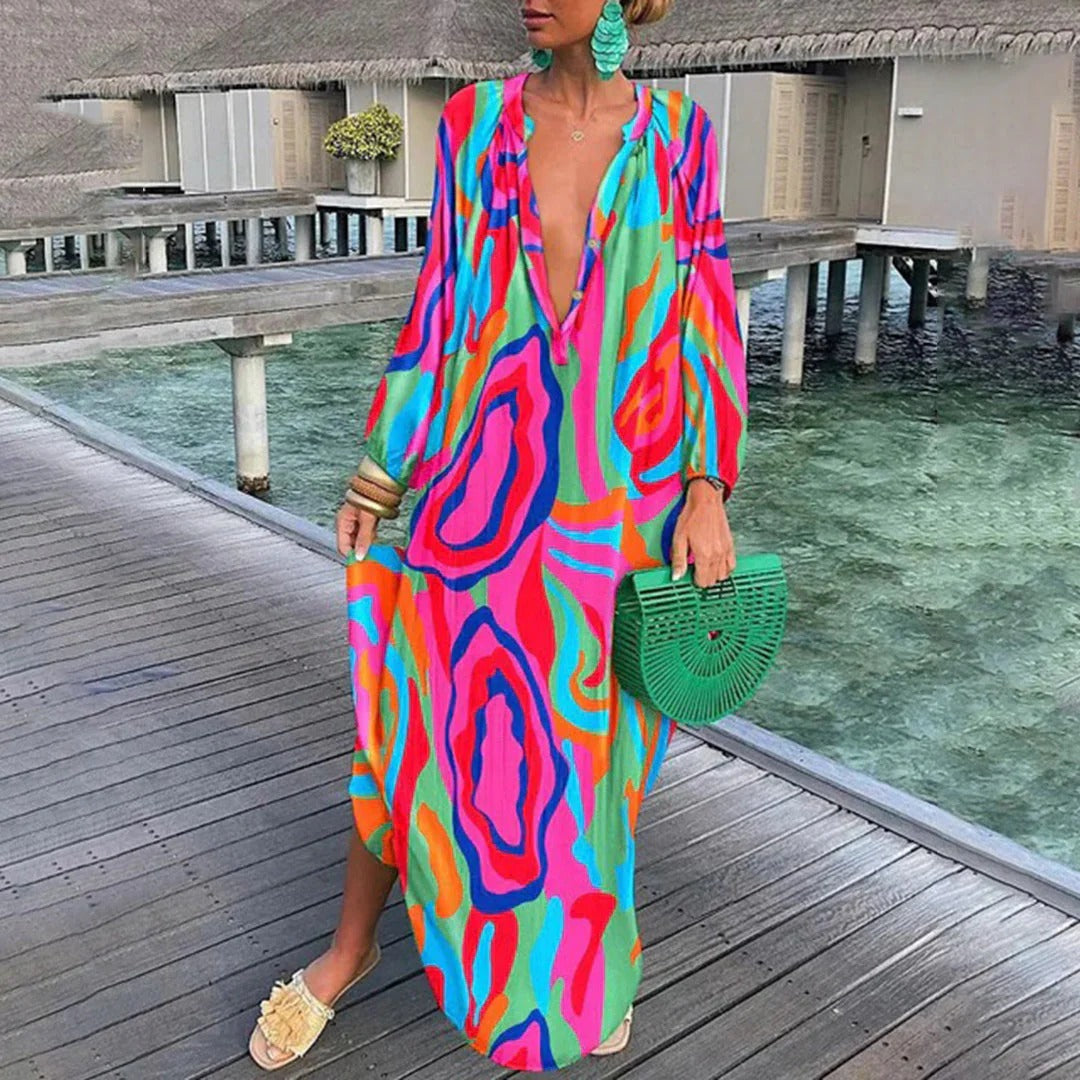 Robe Bohème avec Coupe Décontractée pour Femme | Idéale pour le Printemps et l’Été