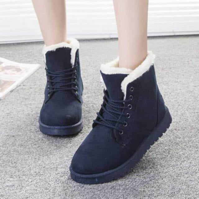 Chaussures À Lacets avec Semelles Antidérapantes pour Femmes | Idéal pour L’Hiver
