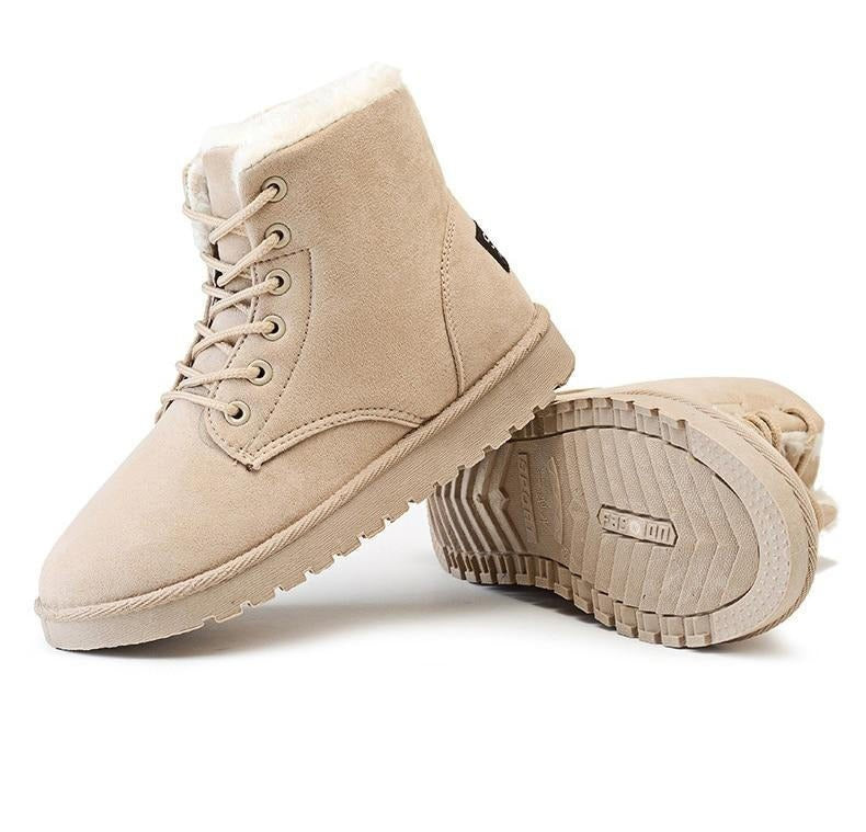 Chaussures À Lacets avec Semelles Antidérapantes pour Femmes | Idéal pour L’Hiver