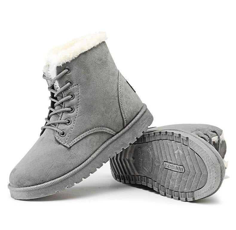 Chaussures À Lacets avec Semelles Antidérapantes pour Femmes | Idéal pour L’Hiver