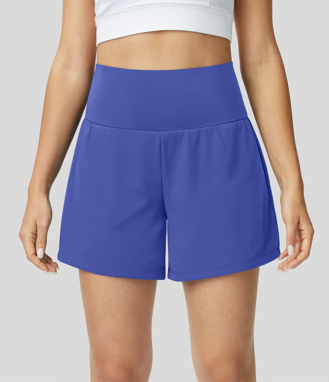 Short de Sport avec Taille Haute et Short Intérieur pour Femme | Idéal pour Yoga et Entraînement