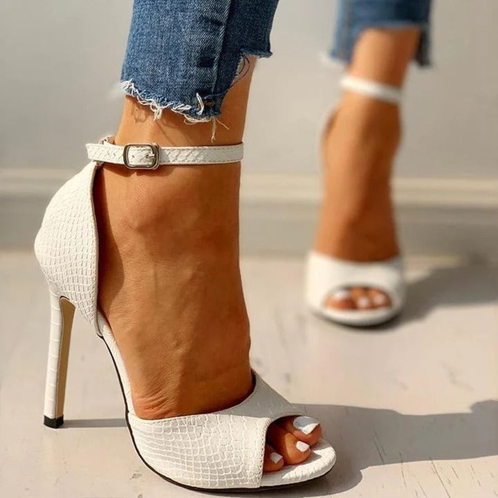 Sandales À Bride Cheville Avec Talon Fin Très Haut Pour Femmes | Idéal Pour Les Occasions Estivales