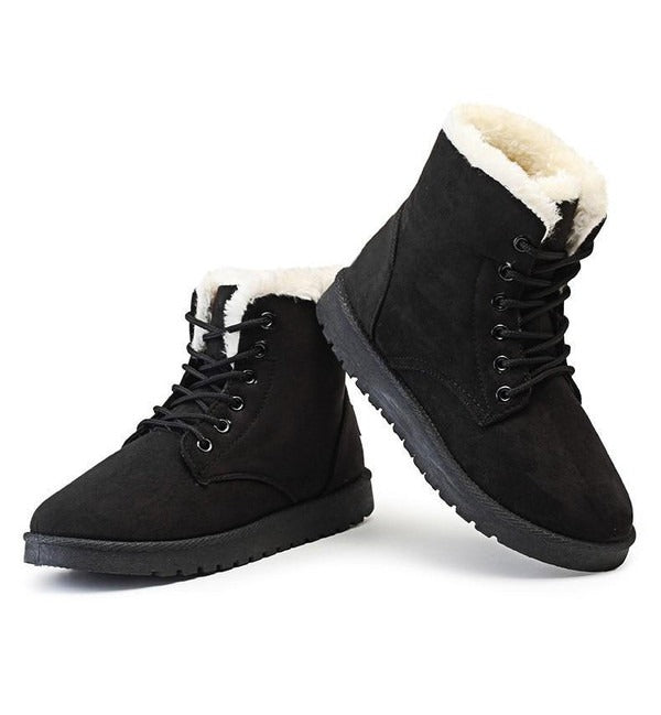 Chaussures À Lacets avec Semelles Antidérapantes pour Femmes | Idéal pour L’Hiver