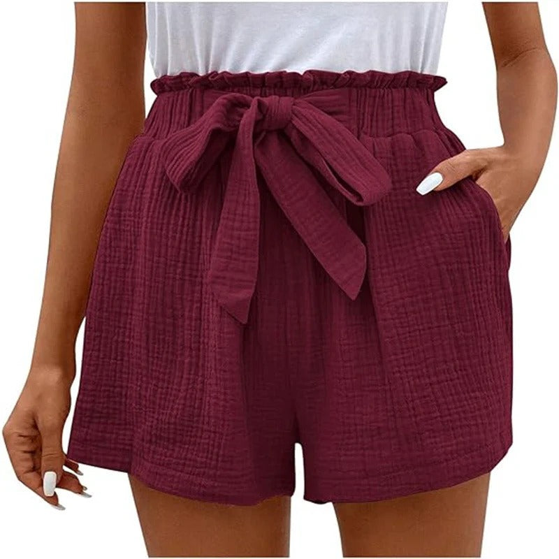 Short à Taille Haute avec Coupe Classique pour Femme | Idéal pour l'Été et les Sorties Décontractées