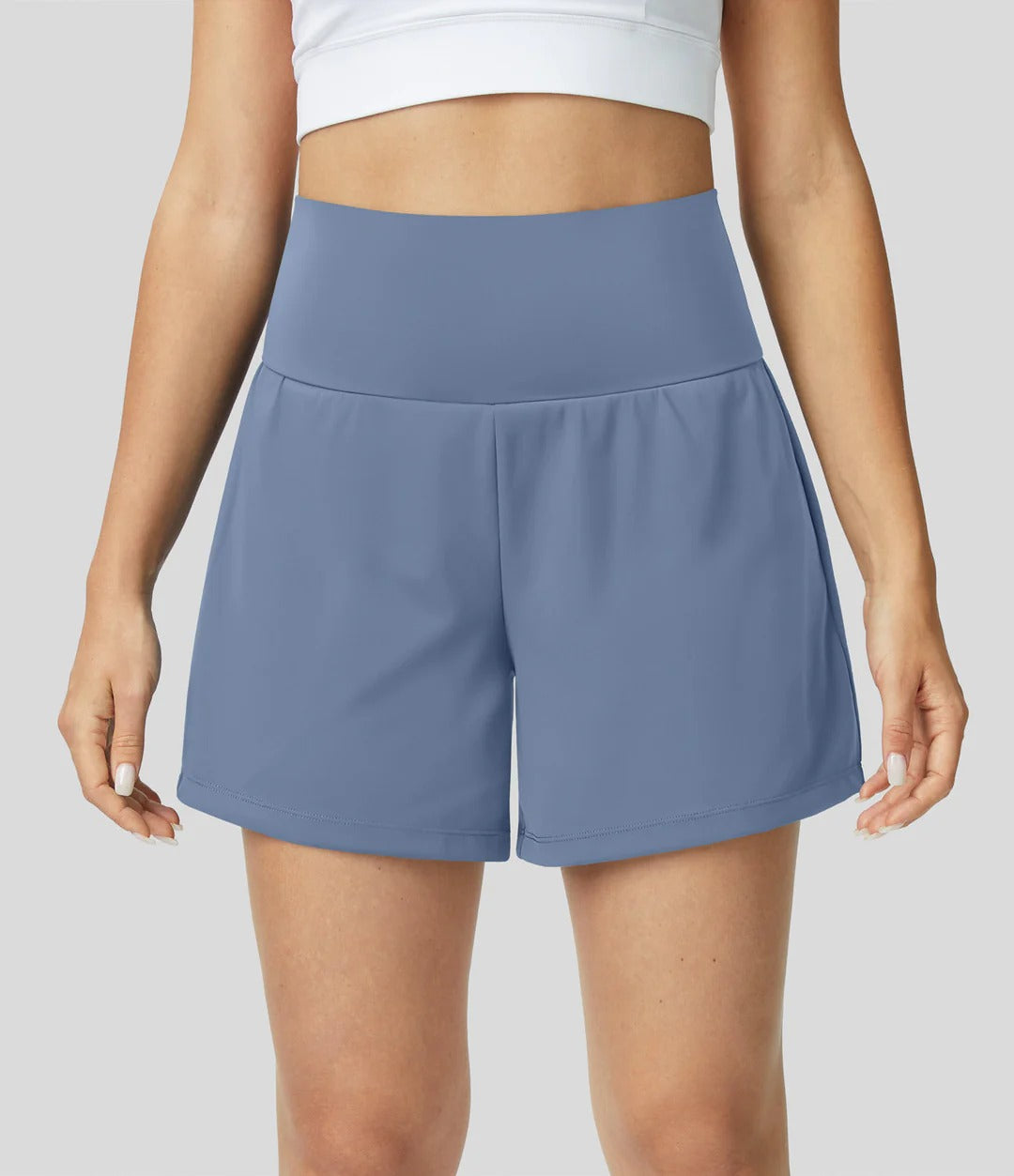 Short de Sport avec Taille Haute et Short Intérieur pour Femme | Idéal pour Yoga et Entraînement