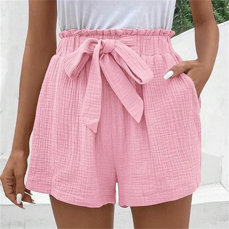 Short à Taille Haute avec Coupe Classique pour Femme | Idéal pour l'Été et les Sorties Décontractées