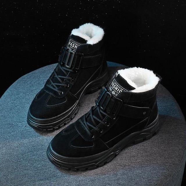 Bottes À Lacets avec Semelles Adhérentes pour Femmes | Idéal pour L’Hiver