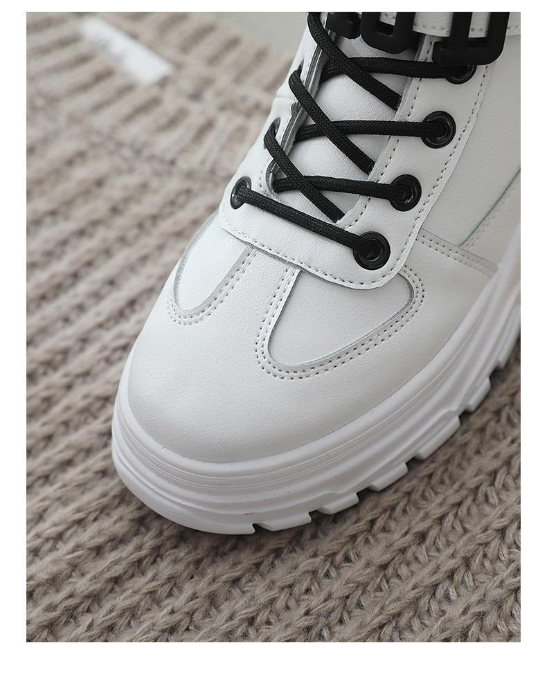 Bottes À Lacets avec Semelles Adhérentes pour Femmes | Idéal pour L’Hiver