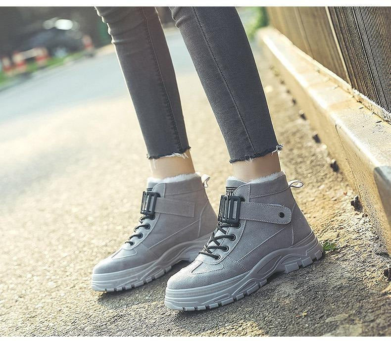 Bottes À Lacets avec Semelles Adhérentes pour Femmes | Idéal pour L’Hiver