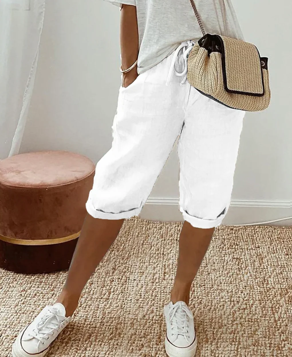 Short Ample avec Taille Élastique pour Femme | Idéal pour les Journées Décontractées