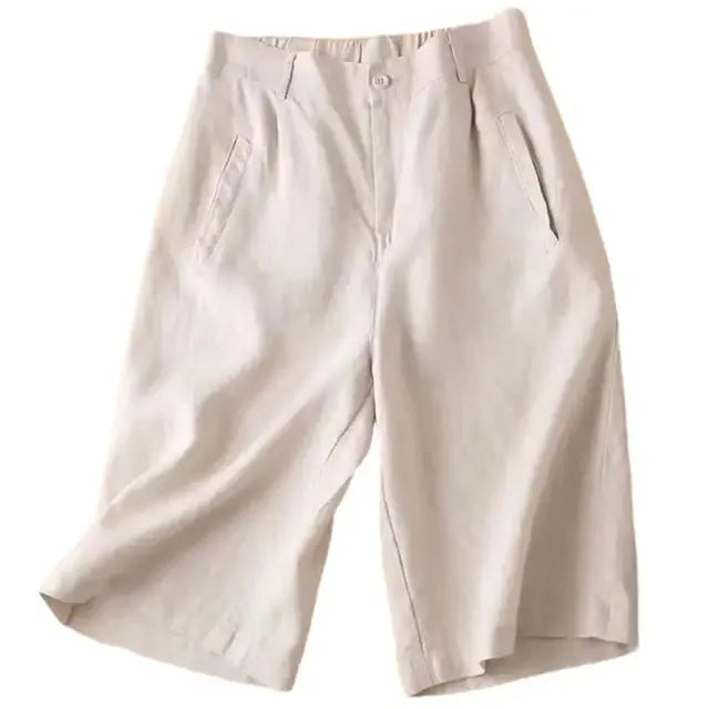 Short Long Décontracté avec Taille Élastique pour Femme | Idéal pour Été et Loisirs
