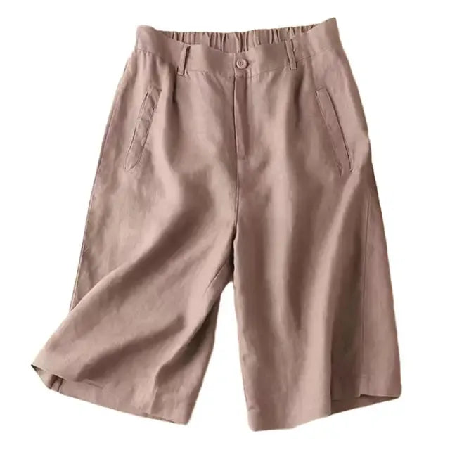 Short Long Décontracté avec Taille Élastique pour Femme | Idéal pour Été et Loisirs
