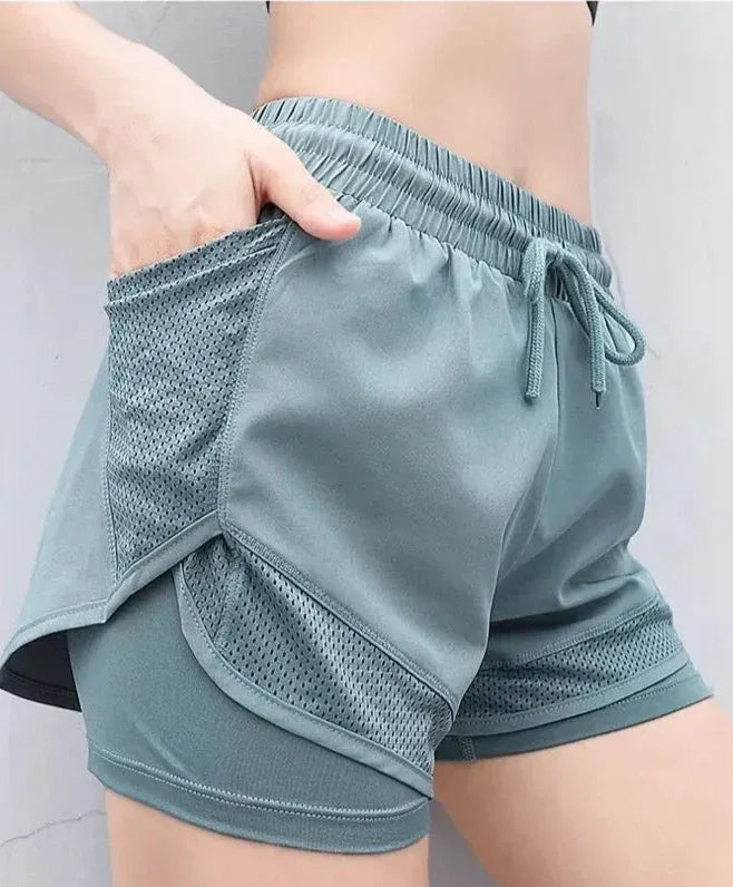 Short de Sport Taille Haute avec Coupe Ajustée pour Femme | Idéal pour Yoga et Entraînement