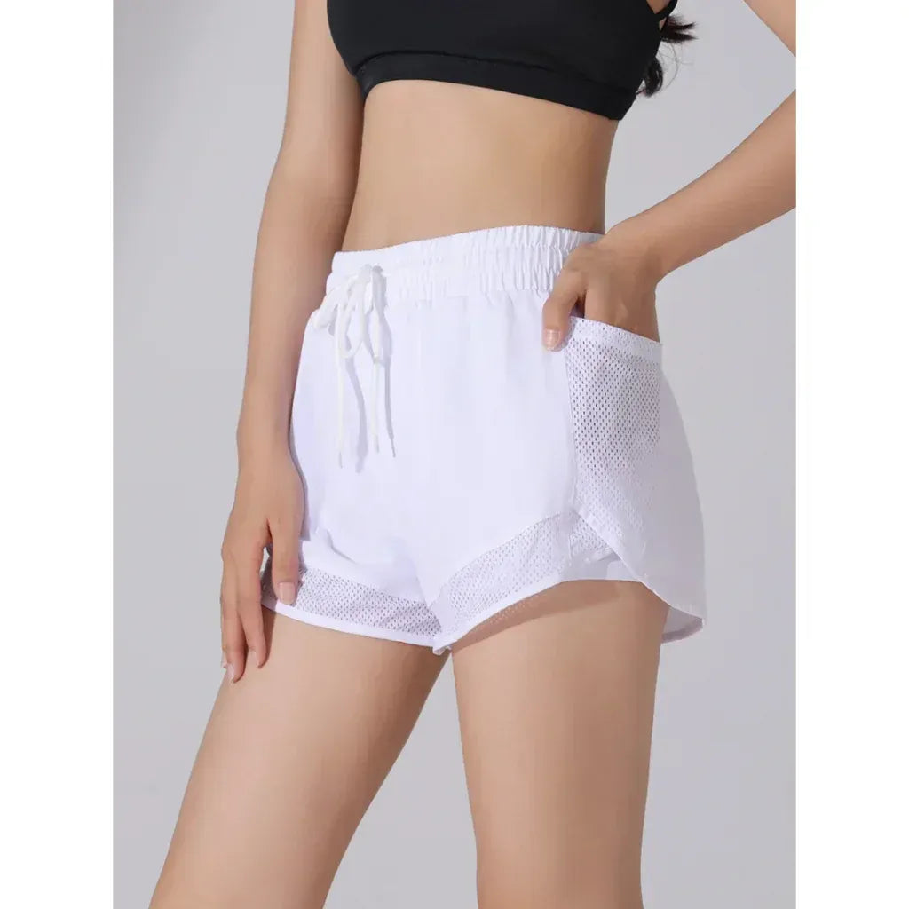 Short de Sport Taille Haute avec Coupe Ajustée pour Femme | Idéal pour Yoga et Entraînement