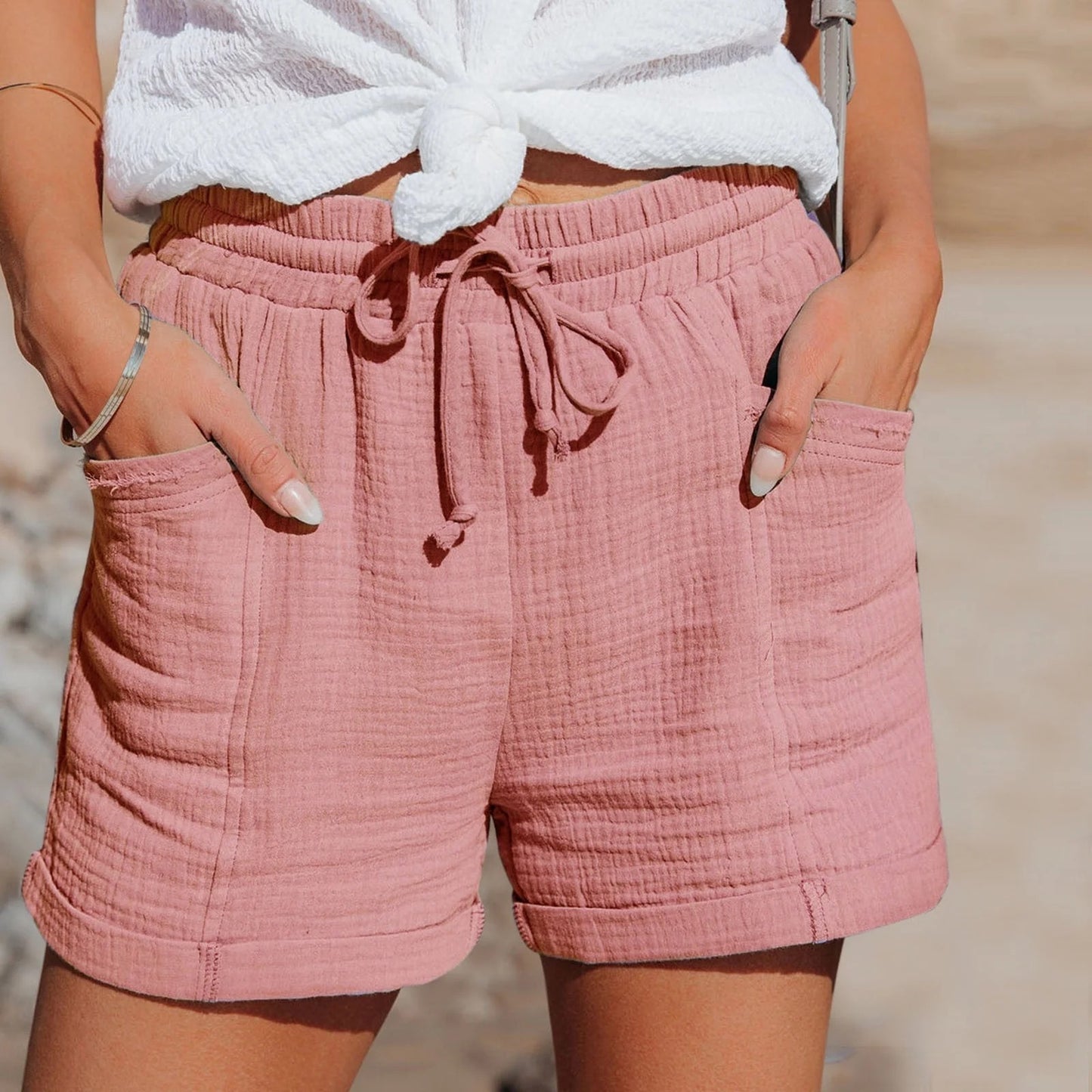 Short en Tissu Léger avec Taille Élastique pour Homme | Idéal pour les Journées Estivales