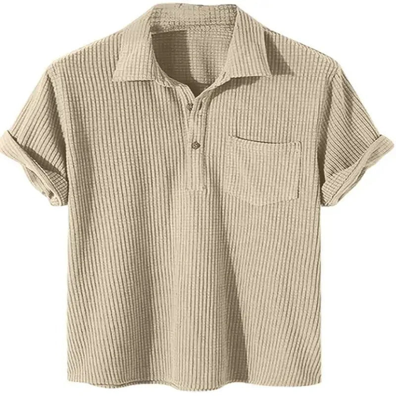 Polo à Motif Carreaux avec Patte de Boutonnage pour Homme Grande Taille | Idéal pour le Printemps et l’Été