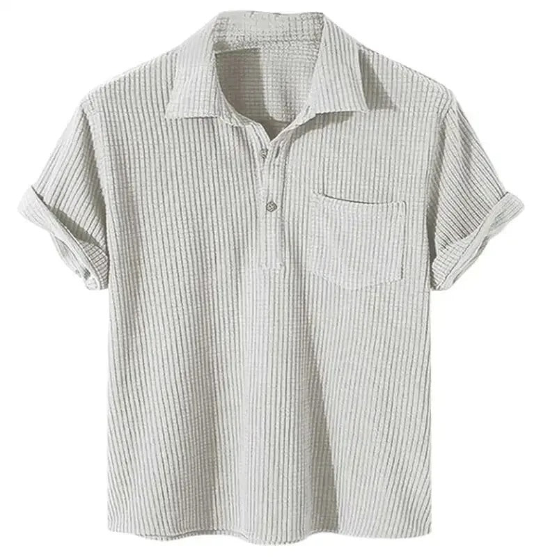 Polo à Motif Carreaux avec Patte de Boutonnage pour Homme Grande Taille | Idéal pour le Printemps et l’Été