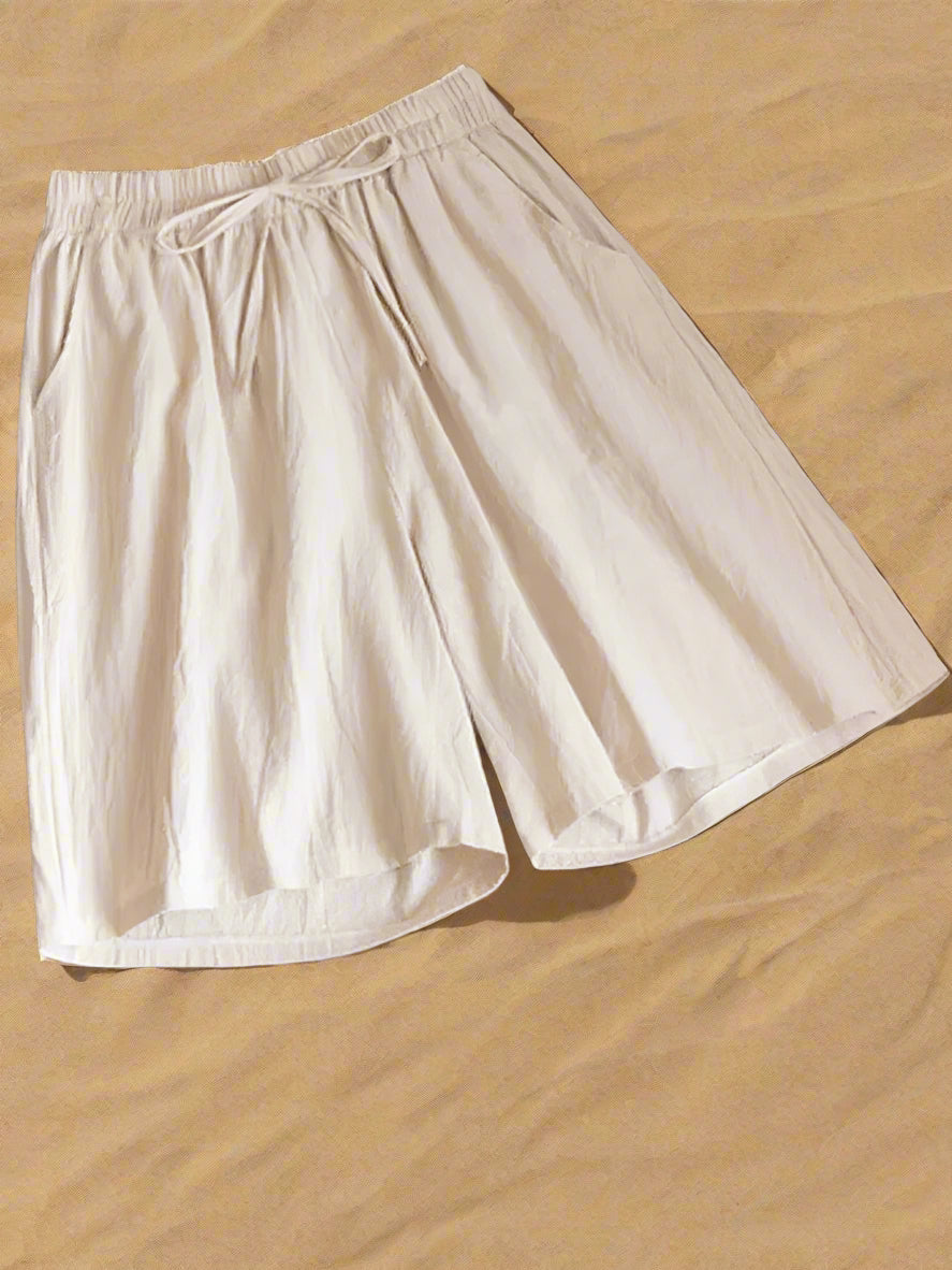 Short Décontracté avec Taille Élastique pour Femme | Idéal pour les Journées d'Été