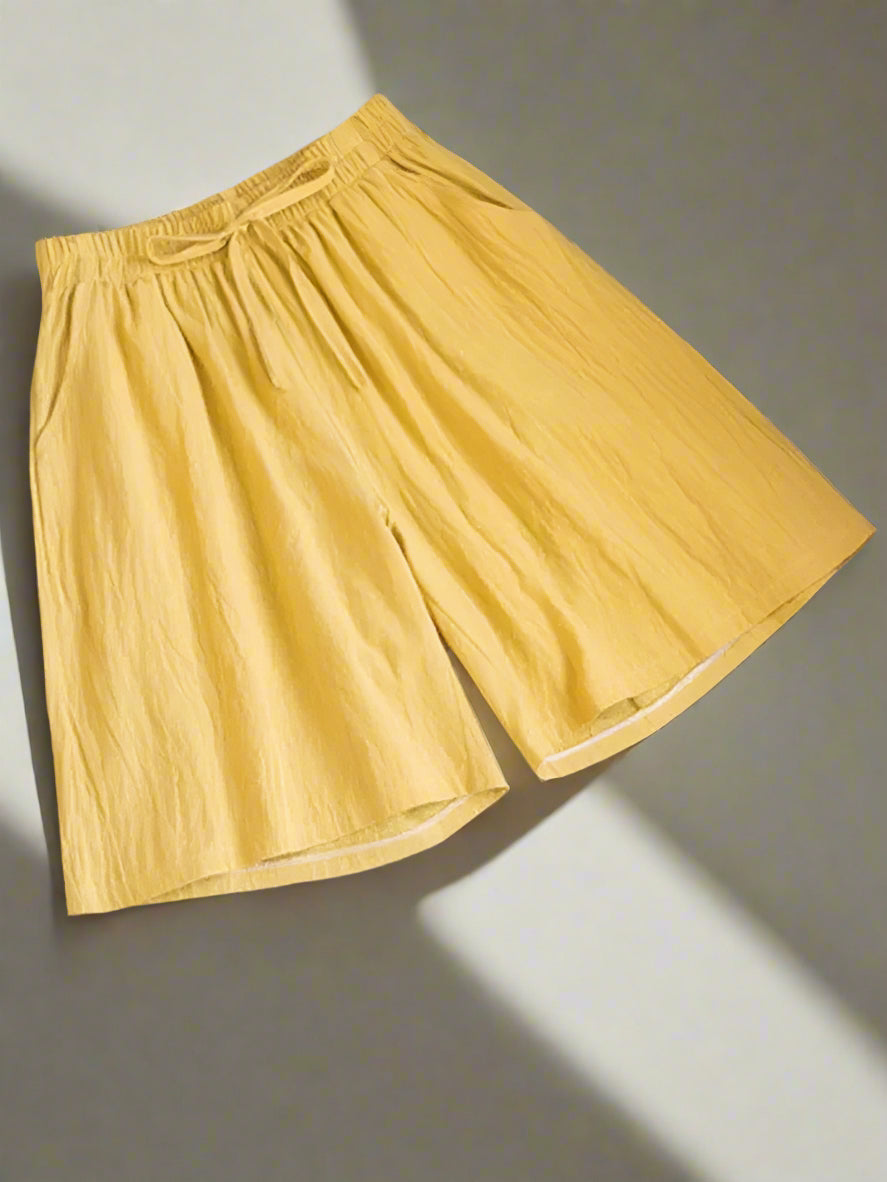 Short Décontracté avec Taille Élastique pour Femme | Idéal pour les Journées d'Été