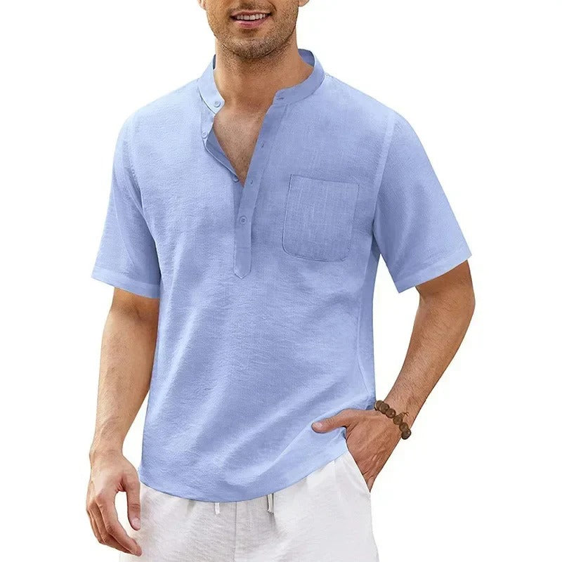 T-Shirt D'Été À Manches Courtes En Grandes Tailles Pour Homme | Idéal Pour Les Journées Décontractées