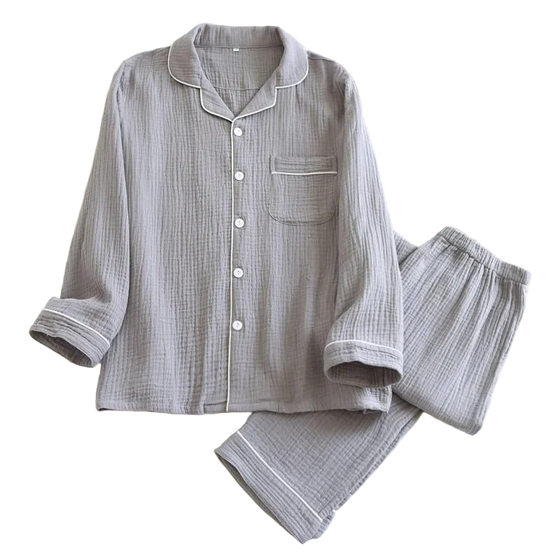 Ensemble deux Pièces de Pyjama avec Haut à Manches Longues et Pantalon pour Homme | Idéal pour Un Usage Quotidien