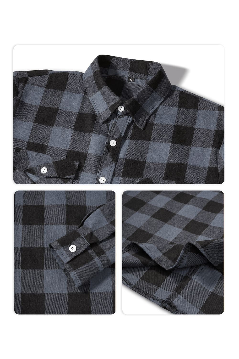 Chemise À Carreaux À Manches Longues pour Hommes | Idéale pour Le Printemps Et L’Automne