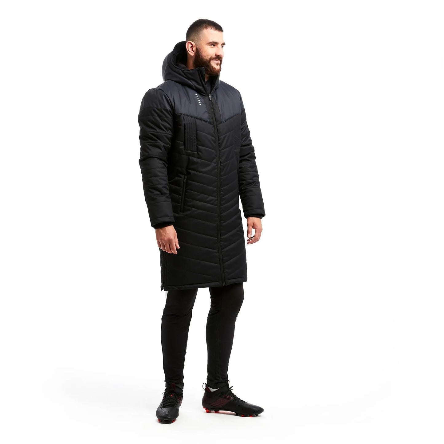 Parka Longue de Football avec Capuche et Poches pour Adulte | Idéale pour l’Hiver