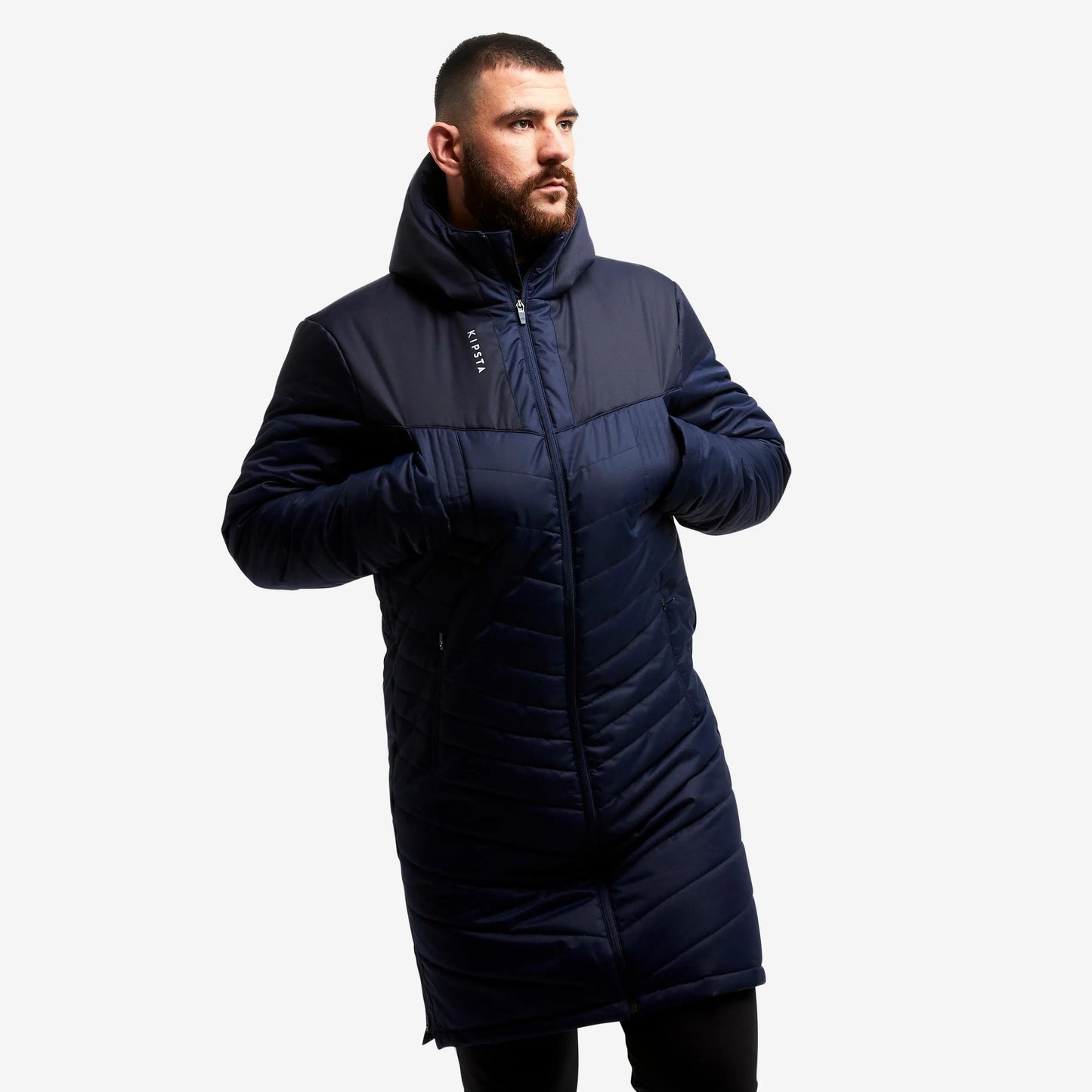 Parka Longue de Football avec Capuche et Poches pour Adulte | Idéale pour l’Hiver