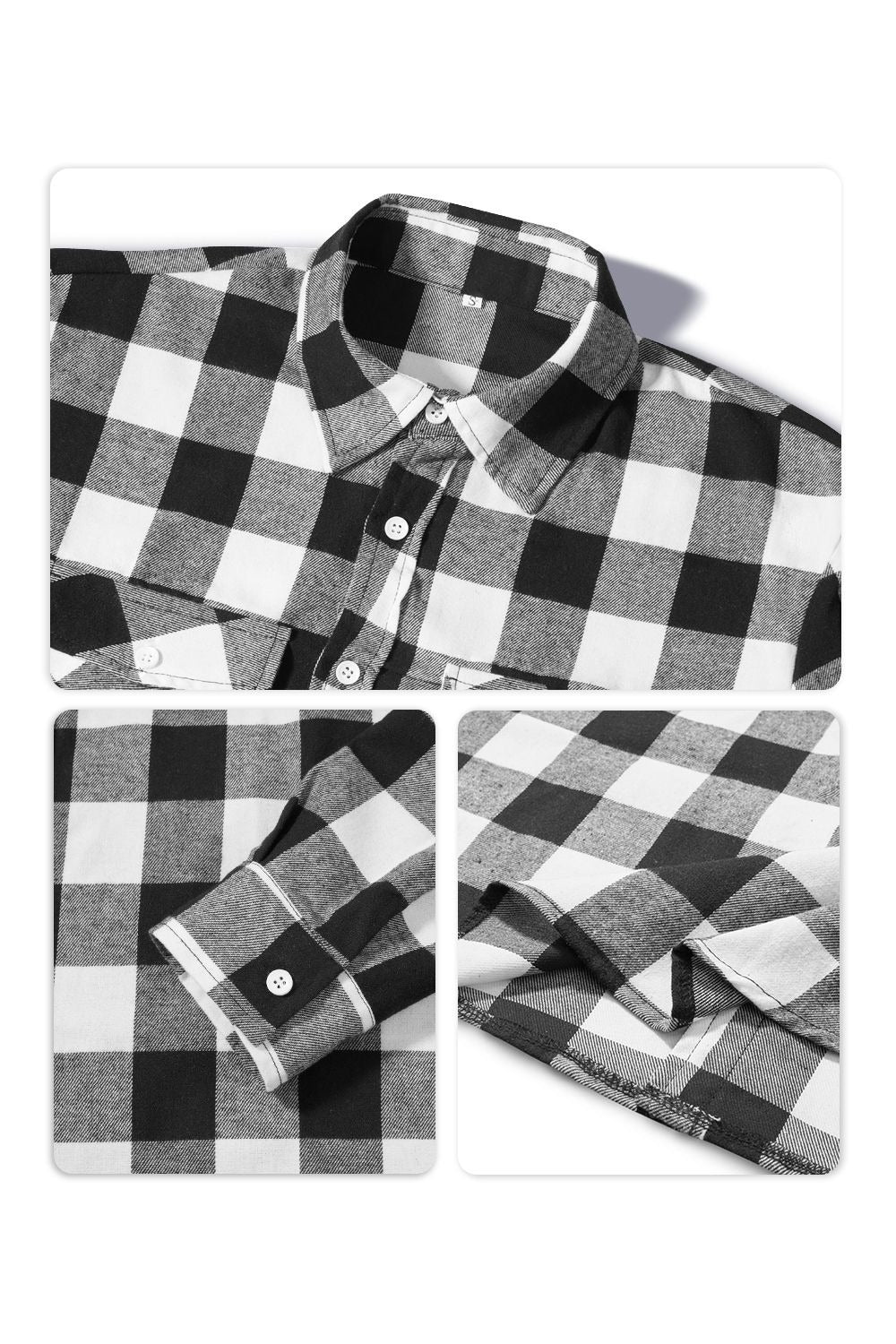Chemise À Carreaux À Manches Longues pour Hommes | Idéale pour Le Printemps Et L’Automne
