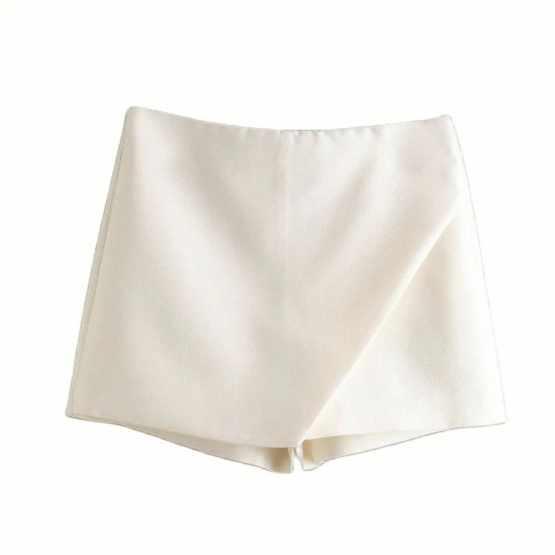 Jupe-Short Asymétrique avec Fermeture Latérale pour Femme | Idéal pour le Printemps