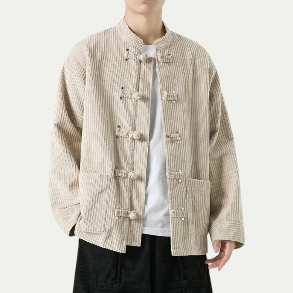 Veste avec Fermeture Brandebourg pour Homme | Idéale pour L’Automne Et L’Hiver