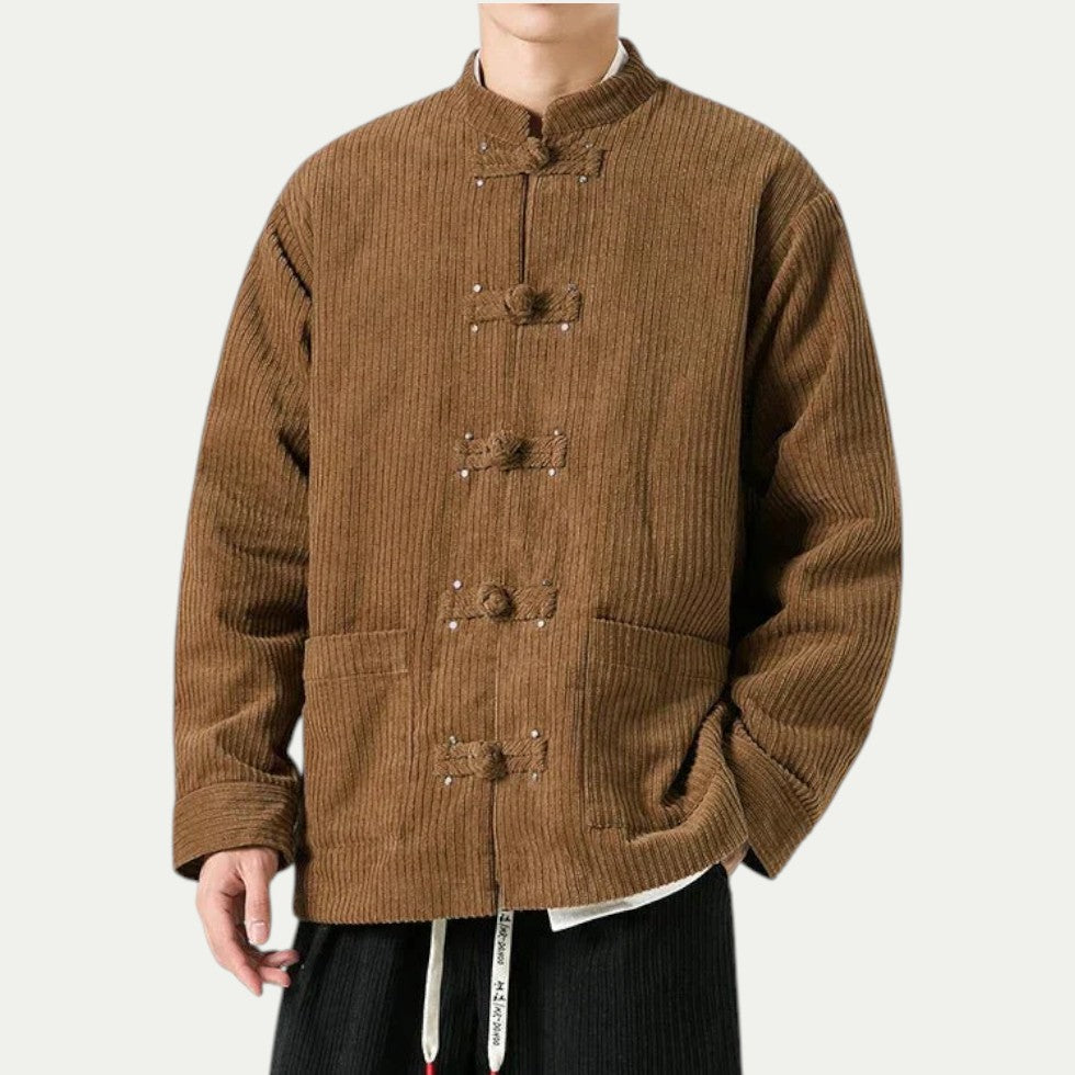 Veste avec Fermeture Brandebourg pour Homme | Idéale pour L’Automne Et L’Hiver