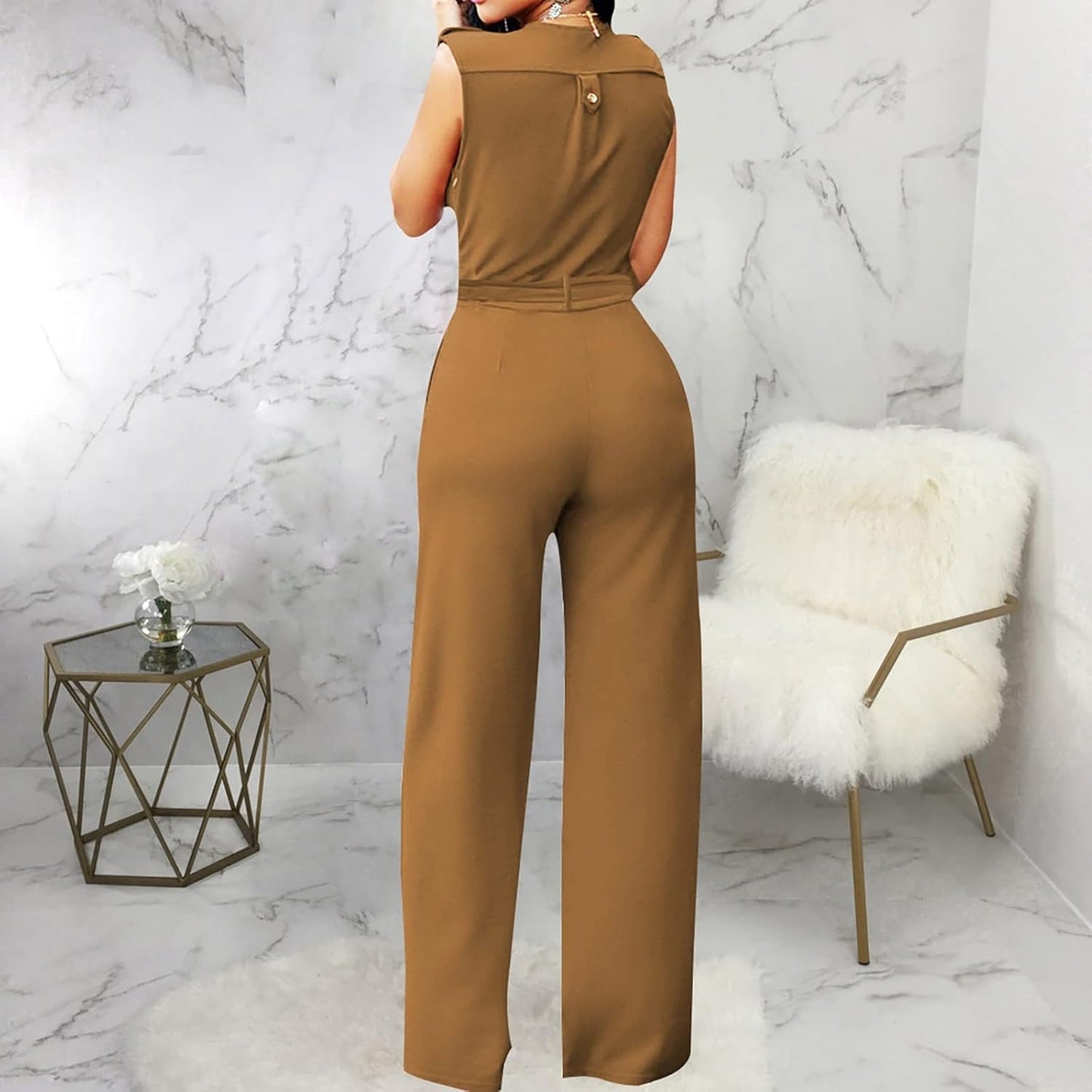 Combinaison À Coupe Droite Avec Pantalon Long Pour Femmes | Idéale Pour Usage Quotidien Et Bureau
