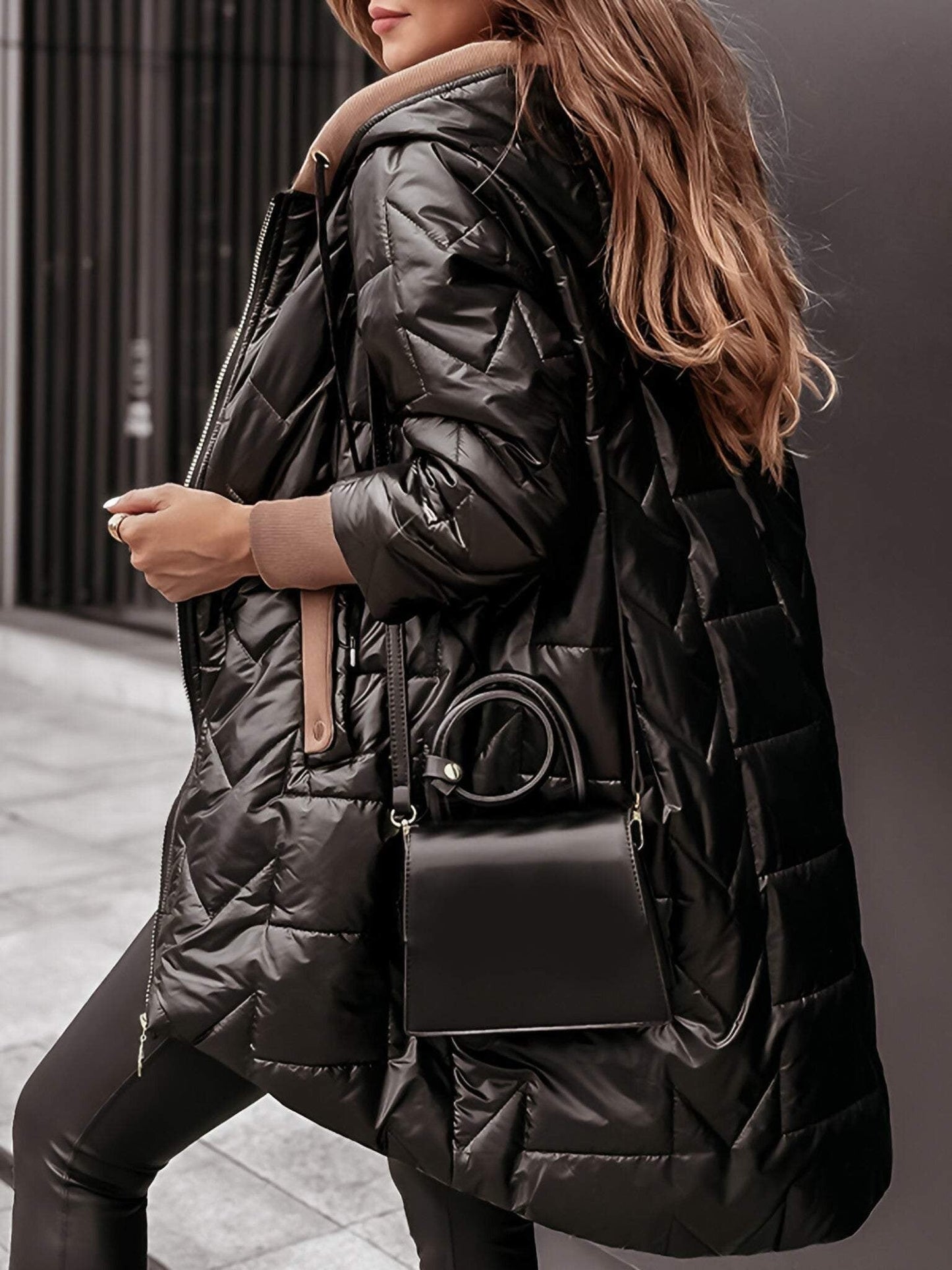 Manteau Long À Capuche pour Femme | Idéal pour Les Sorties En Extérieur