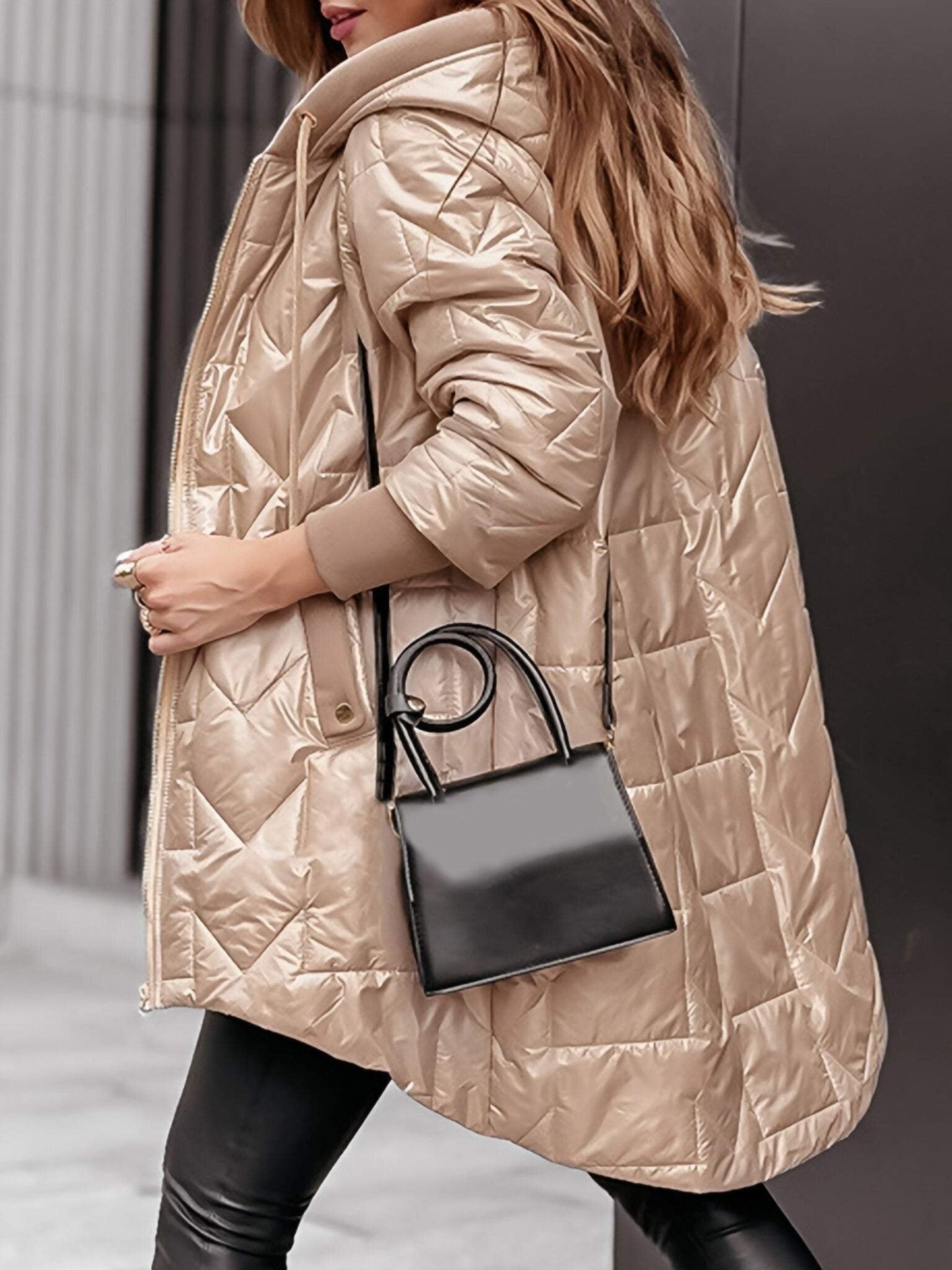 Manteau Long À Capuche pour Femme | Idéal pour Les Sorties En Extérieur