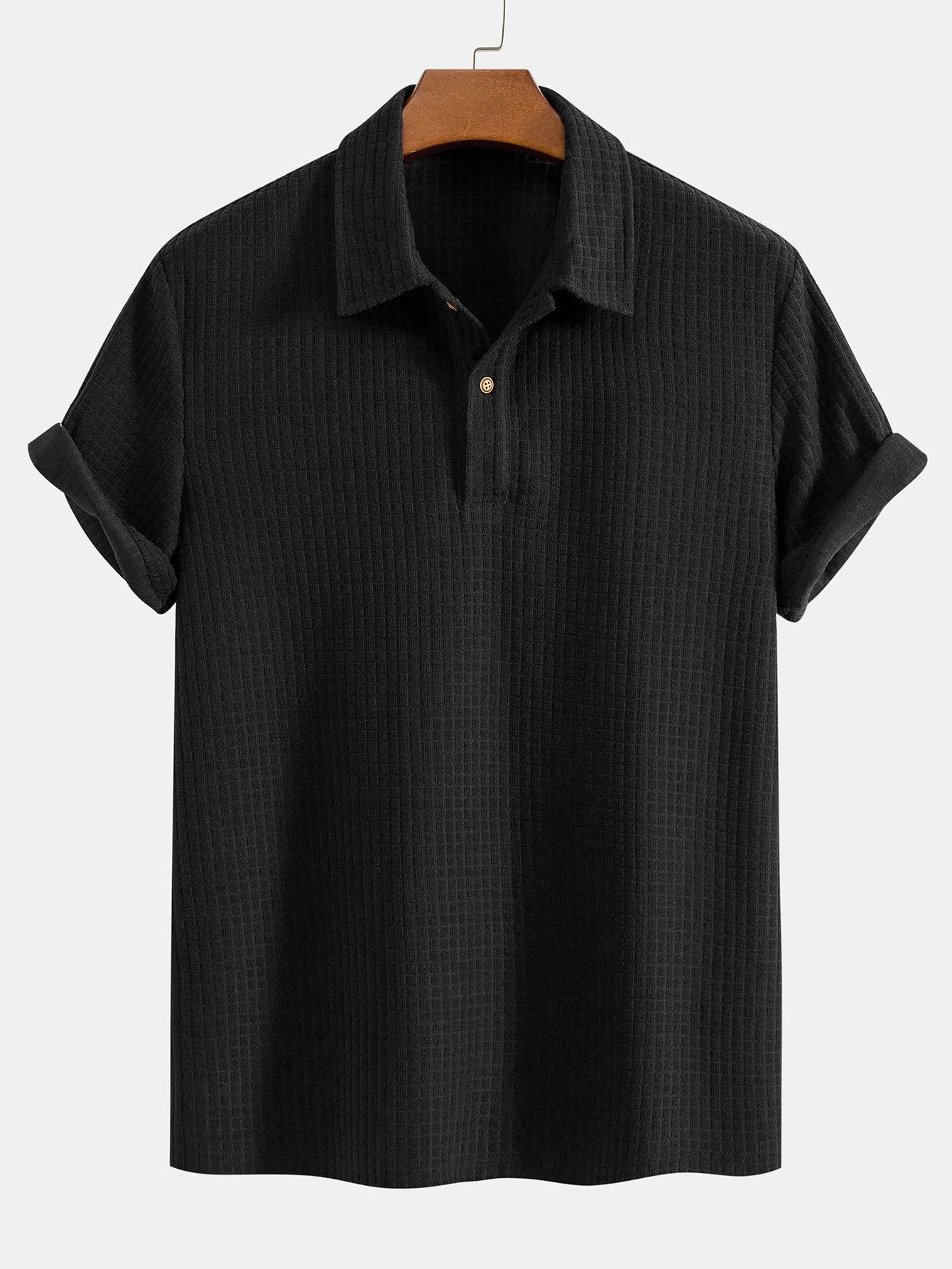 Polo à Manches Courtes avec Col Structuré et Patte de Boutonnage pour Homme | Idéal pour l'Été