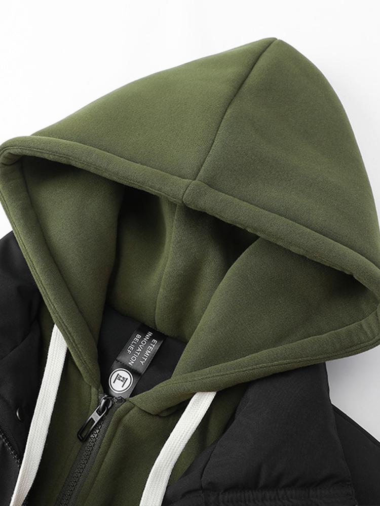 Veste Matelassée avec Capuche et Poches pour Homme | Idéale pour l’Hiver