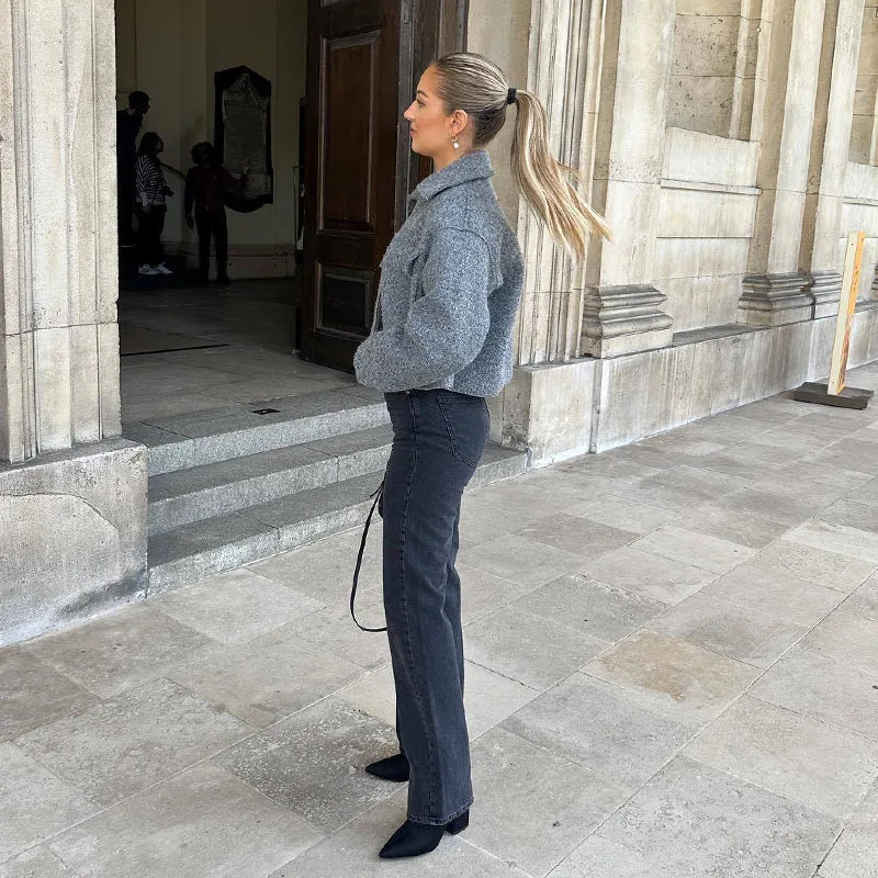 Veste Courte à Coupe Ajustée pour Femme | Idéale pour la Mi-Saison