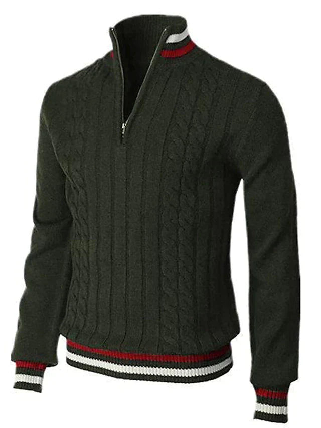 Pull Zippé à Manches Longues pour Homme | Idéal pour un Usage Quotidien