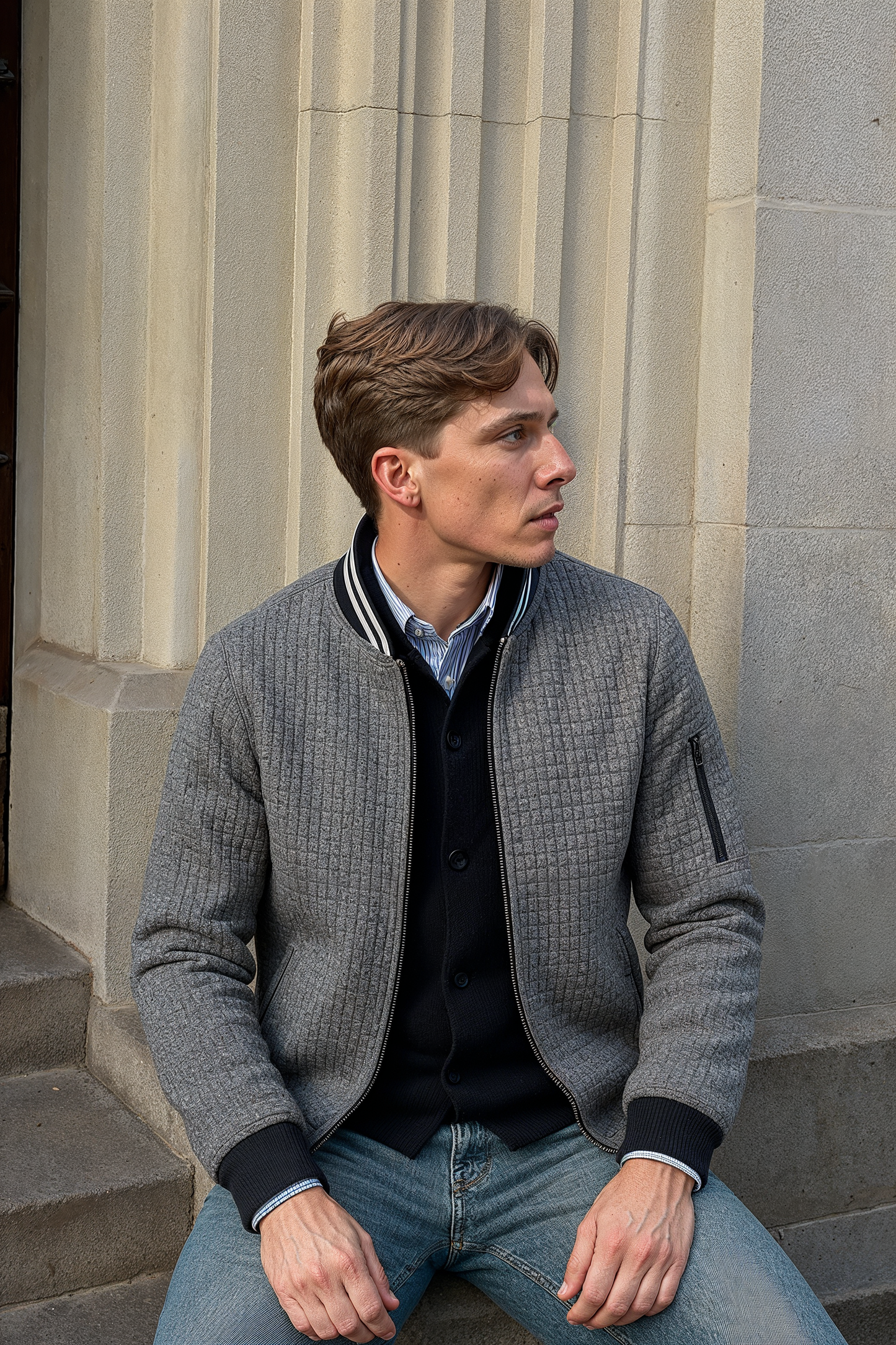 Manteau Décontracté avec Coupe Ajustée pour Homme | Idéal pour Le Quotidien