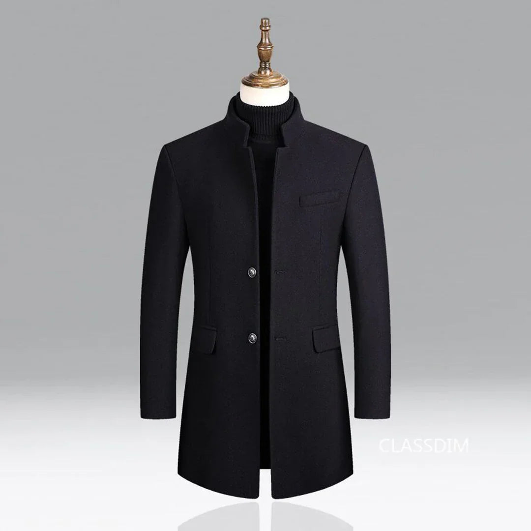 Manteau Long avec Fermeture Croisée pour Homme | Idéal pour les Occasions Formelles et Quotidiennes